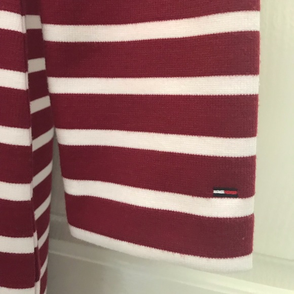 🔵NEW wTag-TOMMY Jeans Red/White Striped Dress M - Picture 4 of 4